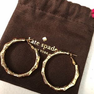 Kate Spade bamboo hoops